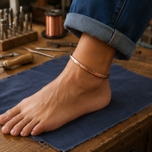Della's Shoal Copper Anklet