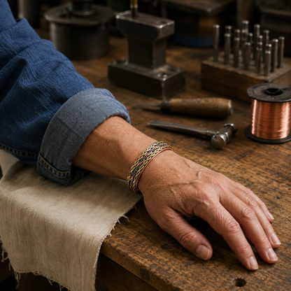Della's Wicker Copper Bracelet