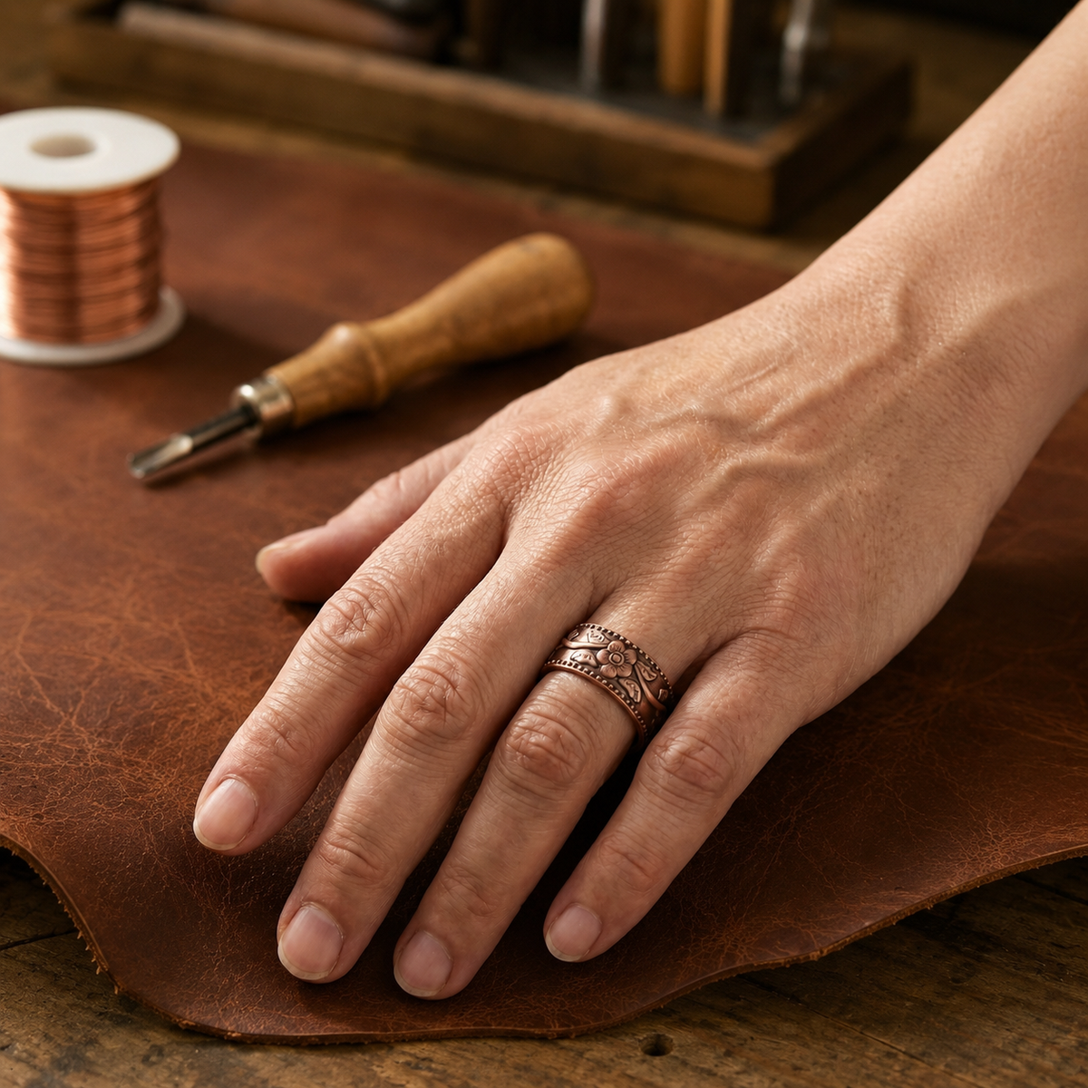 Della's Calyx Copper Ring