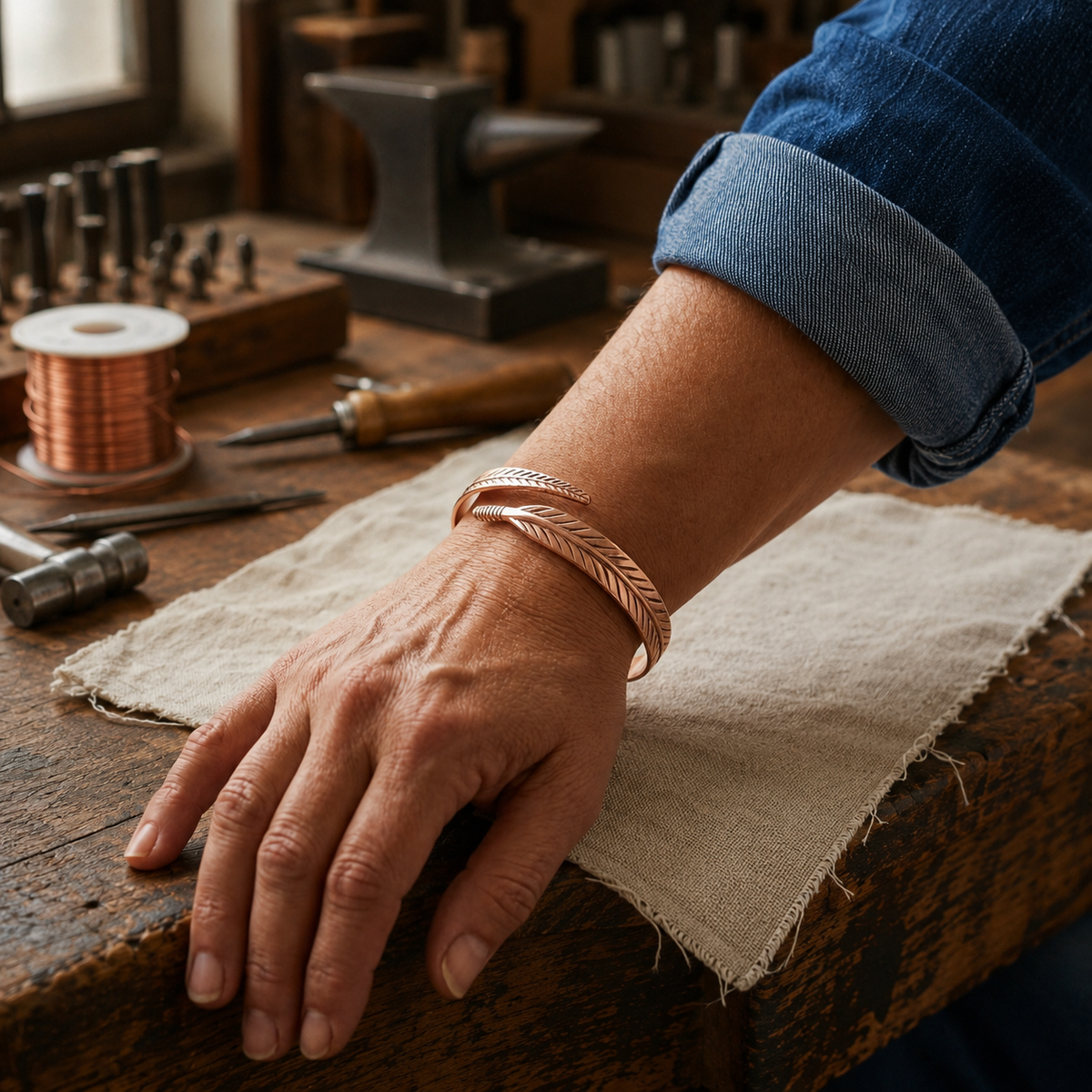 Della's Taproot Copper Bracelet