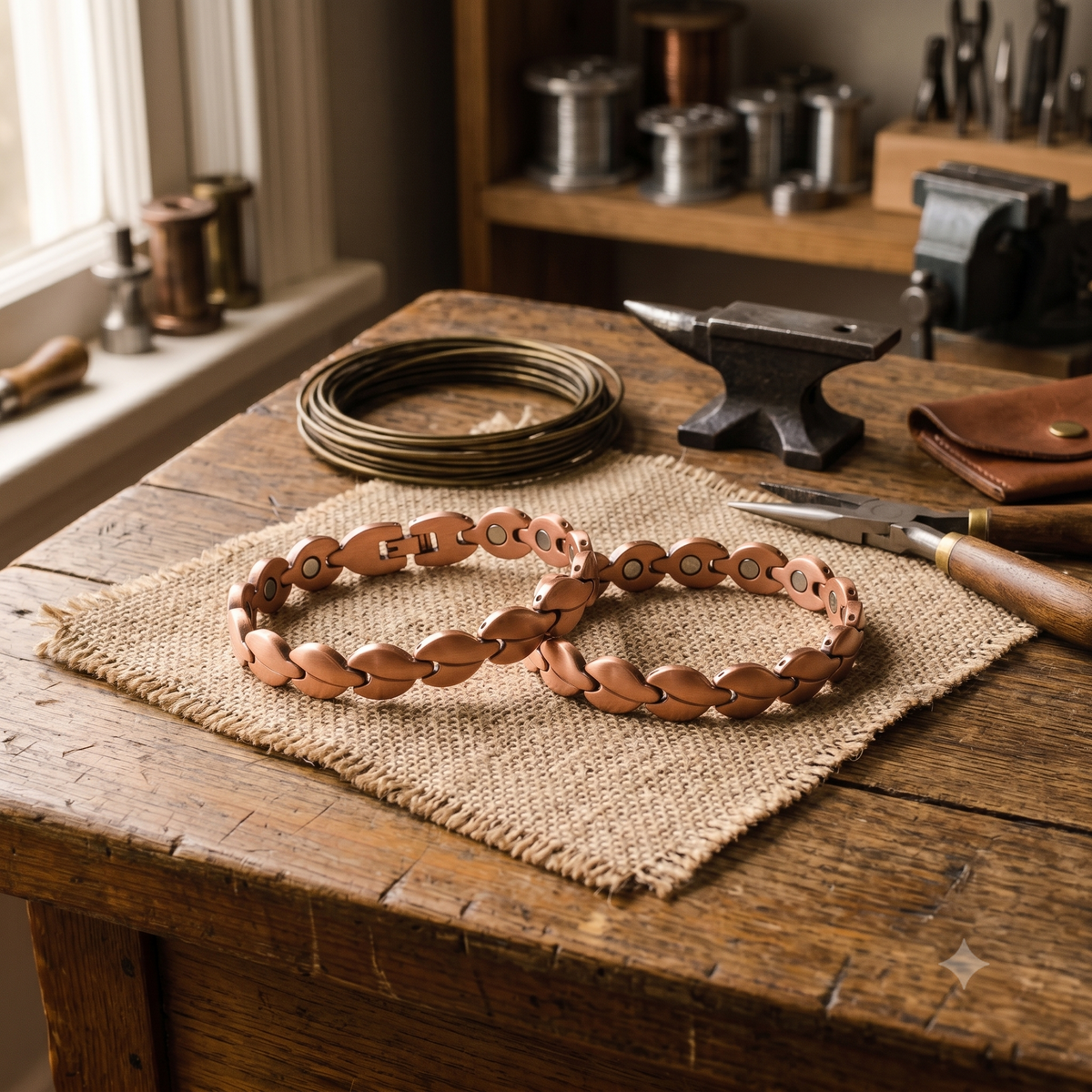 Della's Bog Copper Anklet