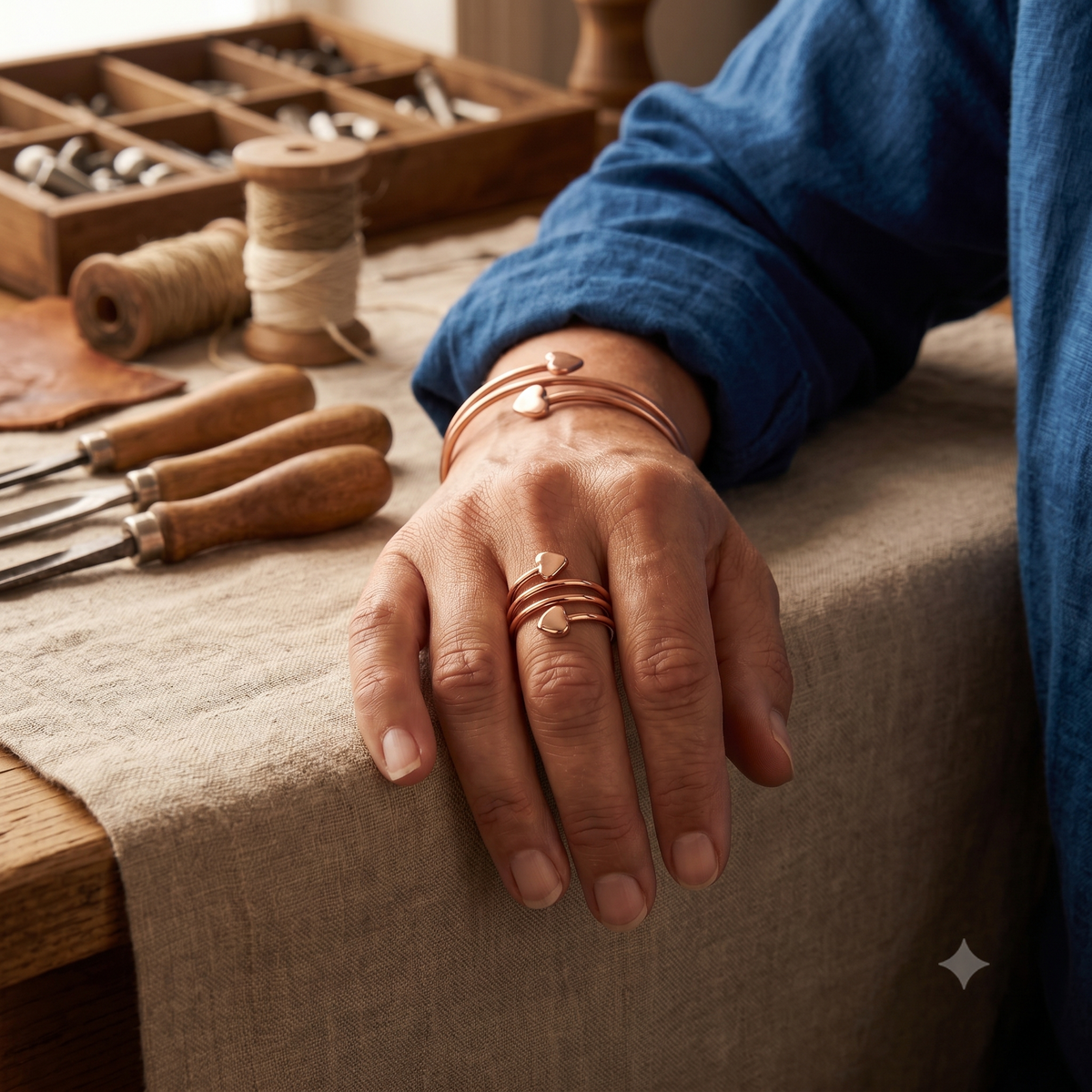 Della's Shelter Copper Ring