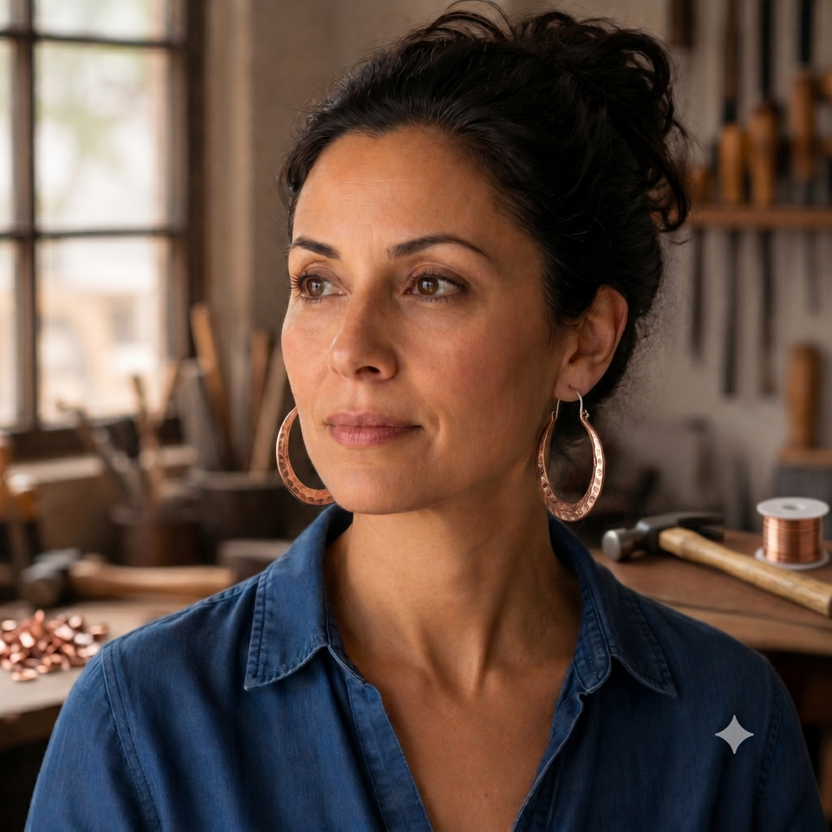 Della's Spark Copper Earrings