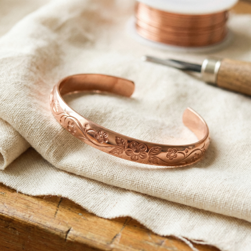 Della's Bloom Copper Bracelet