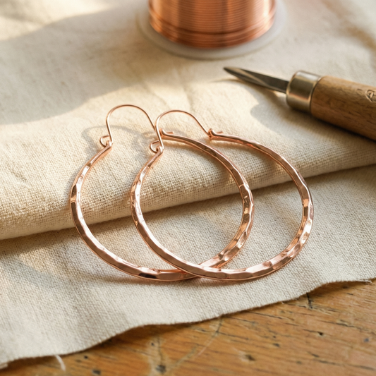 Della's Willow Copper Earrings