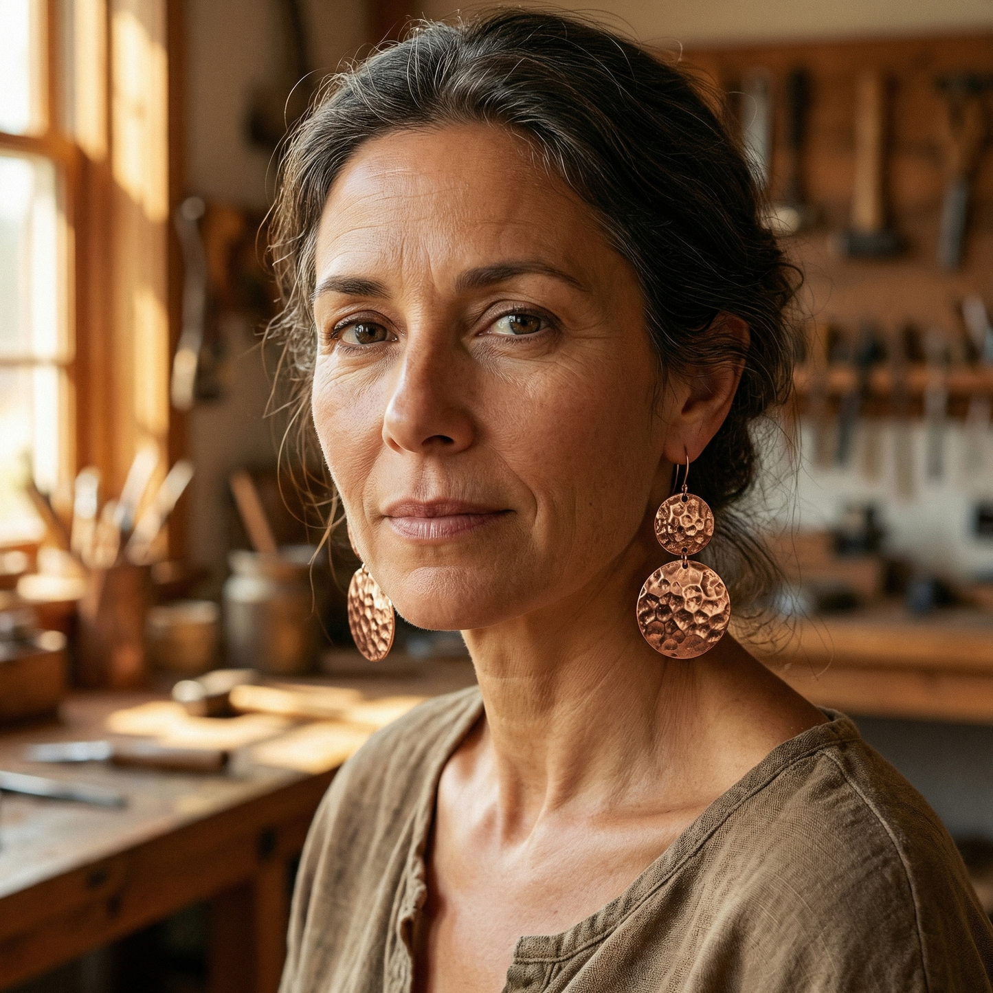 Della's Solstice Copper Earrings