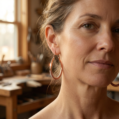 Della's Creek Copper Earrings