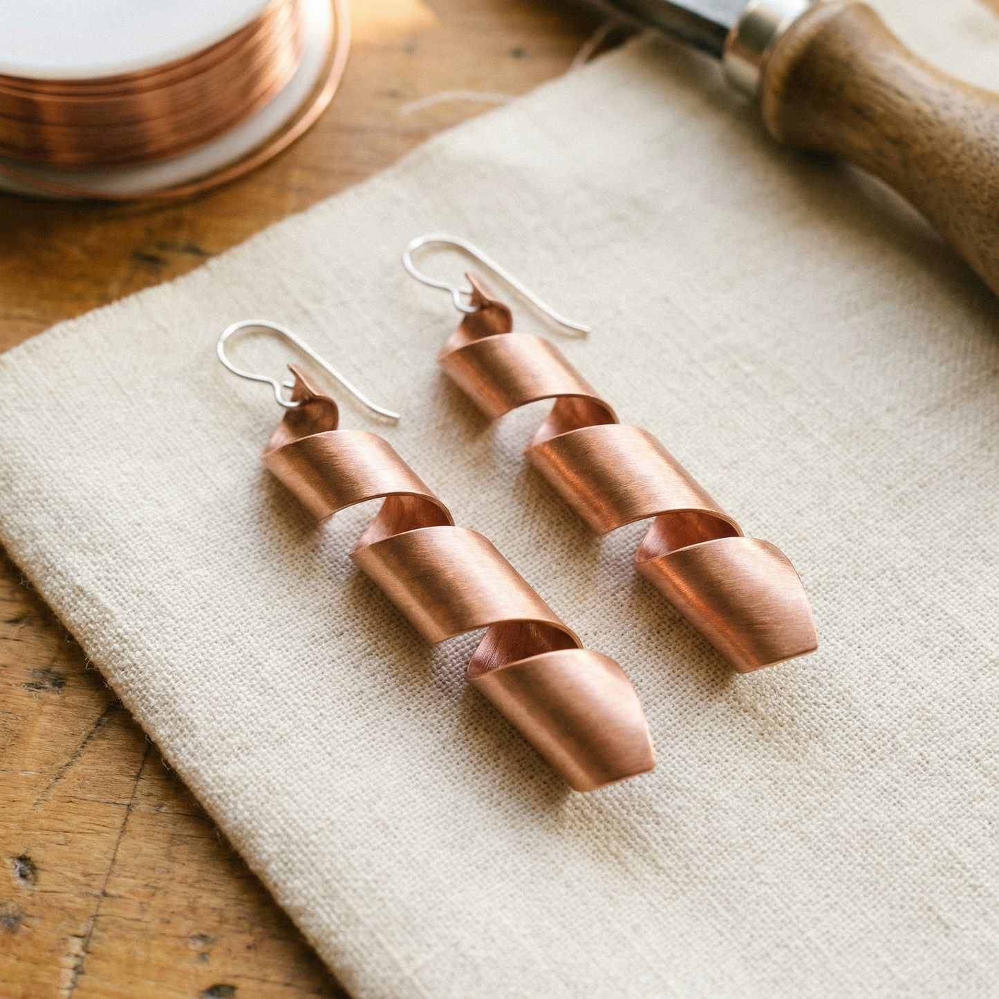 Della's Dusk Copper Earrings