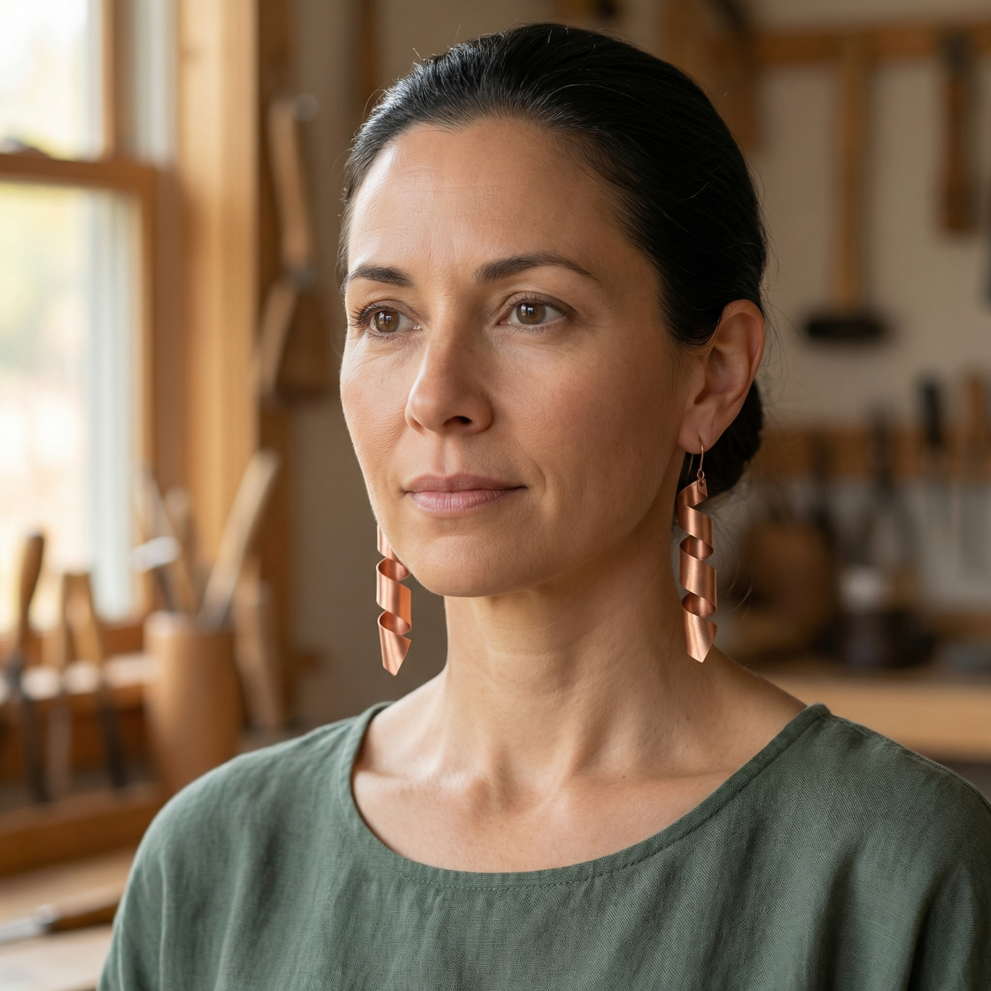 Della's Dusk Copper Earrings
