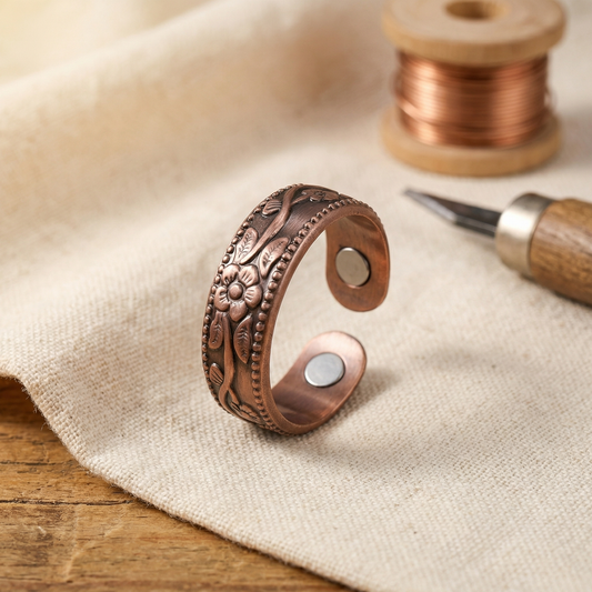 Della's Petal Copper Ring