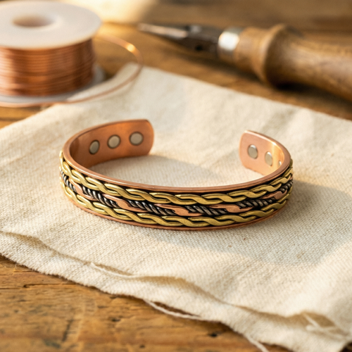 Della's Weave Copper Bracelet