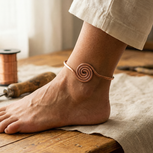 Della's Coil Copper Anklet