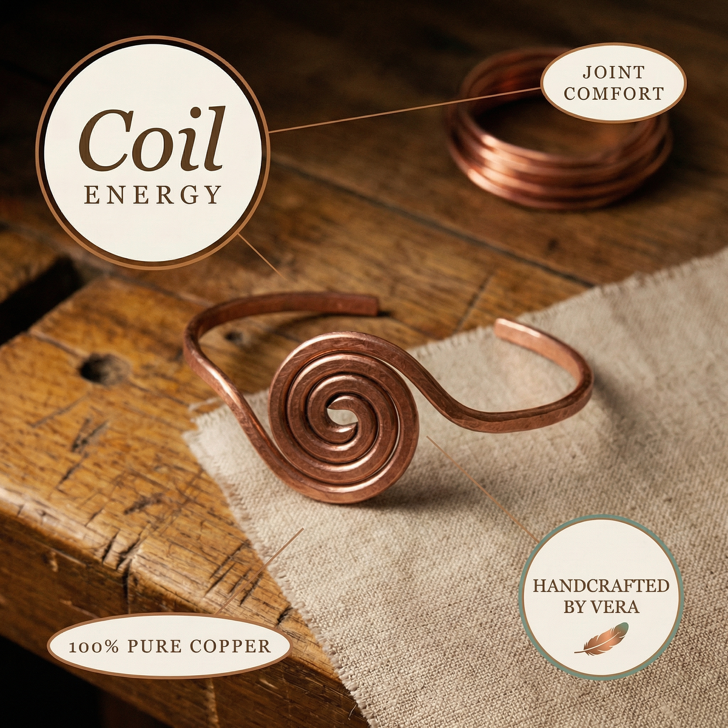 Della's Coil Copper Anklet