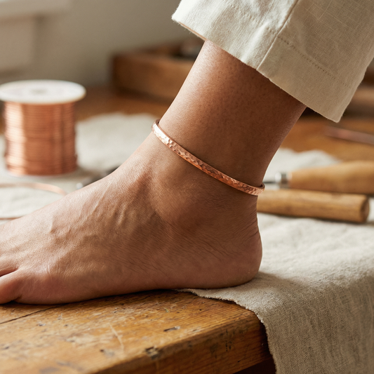 Della's Sand Copper Anklet