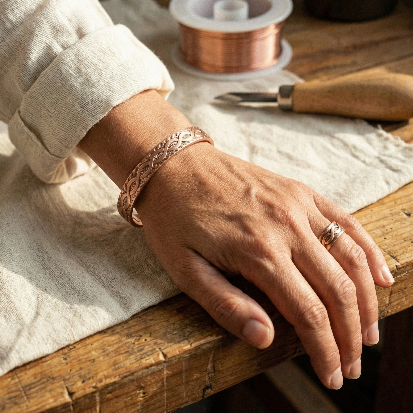 Della's Knot Copper Set