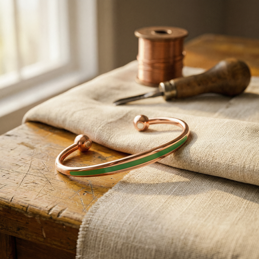 Della's Jade Copper Bracelet