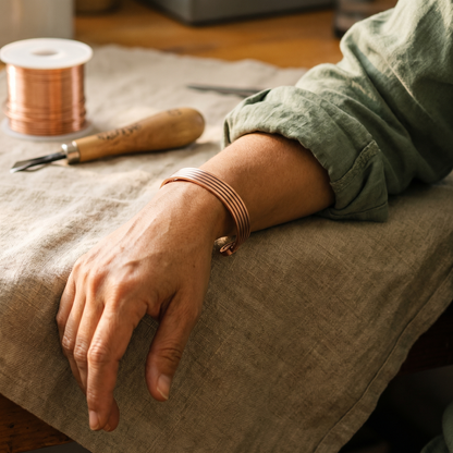 Della's Ridge Copper Bracelet