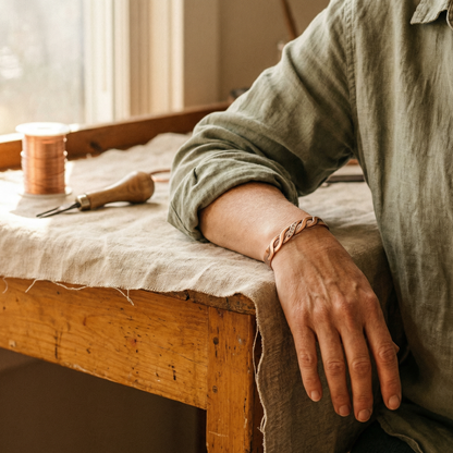 Della's Seam Copper Bracelet