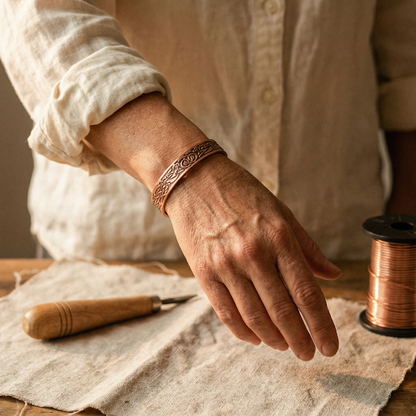 Della's Moss Copper Bracelet