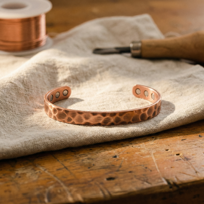 Della's Furrow Copper Bracelet