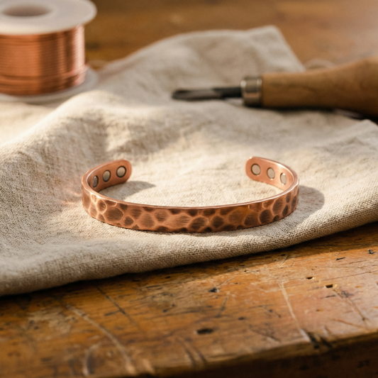 Della's Furrow Copper Bracelet