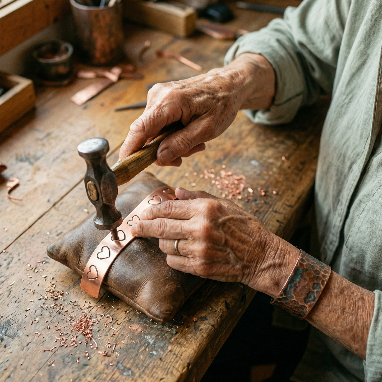 Della's Hearth Copper Bracelet