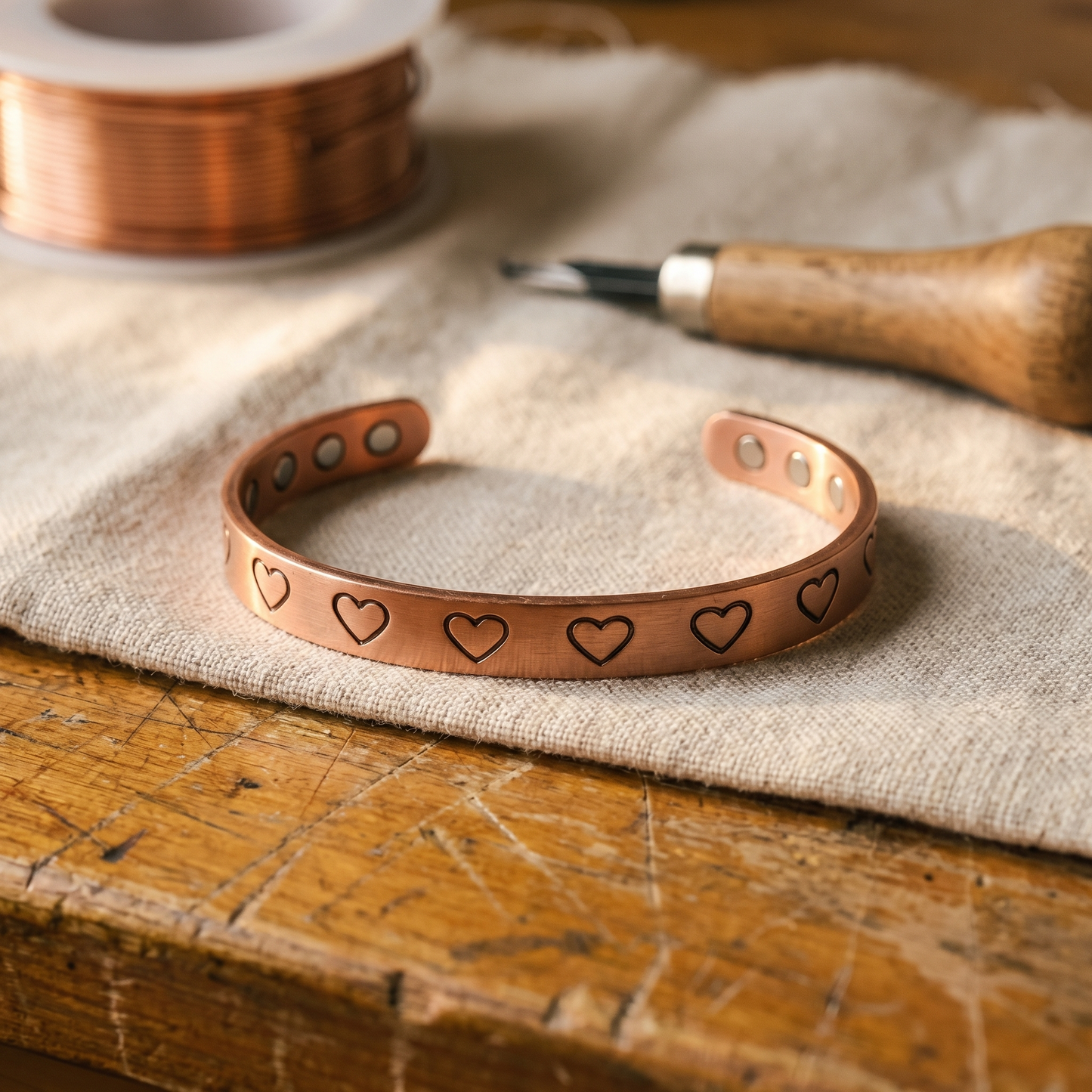 Della's Hearth Copper Bracelet