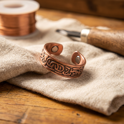 Della's Burr Copper Ring