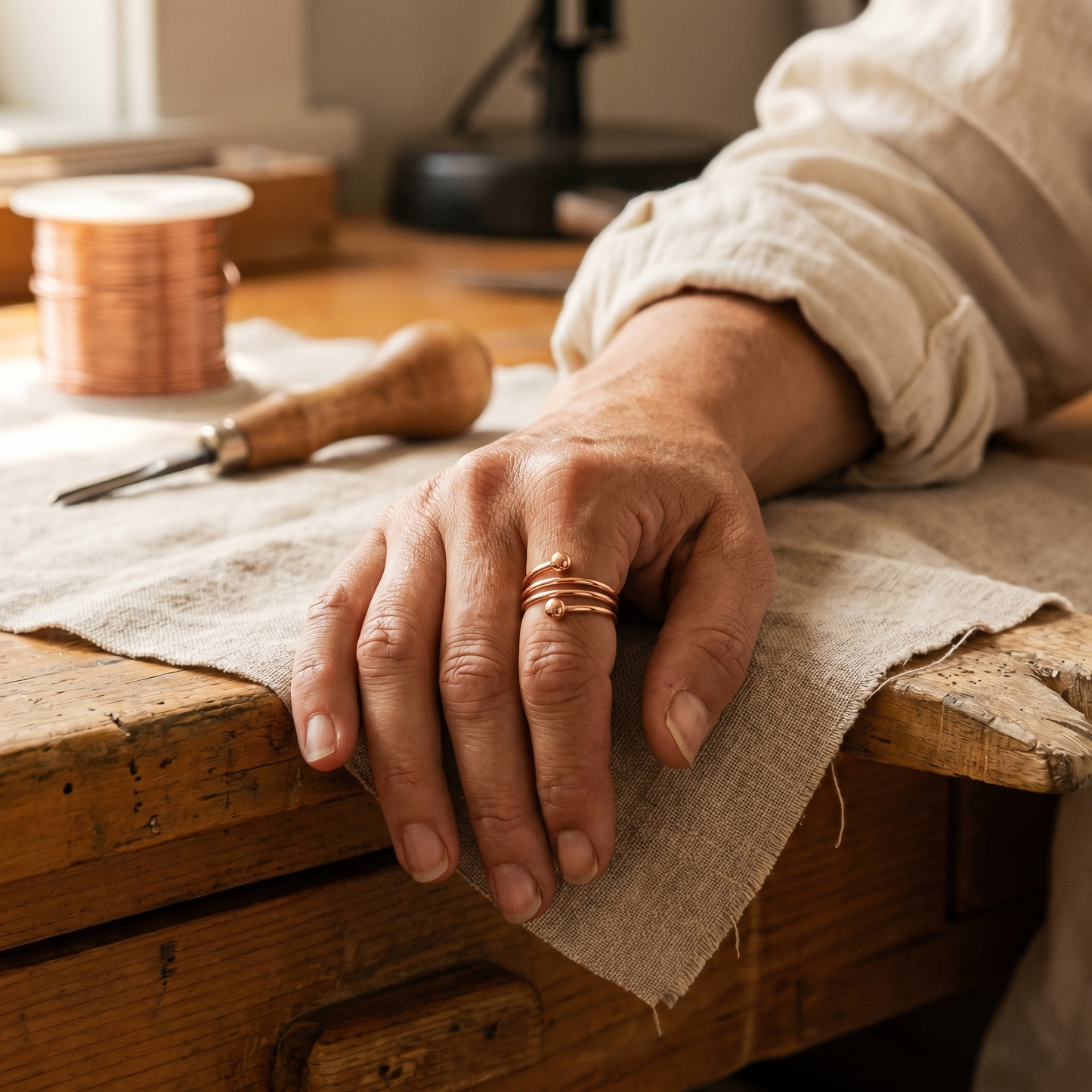 Della's Silt Copper Ring