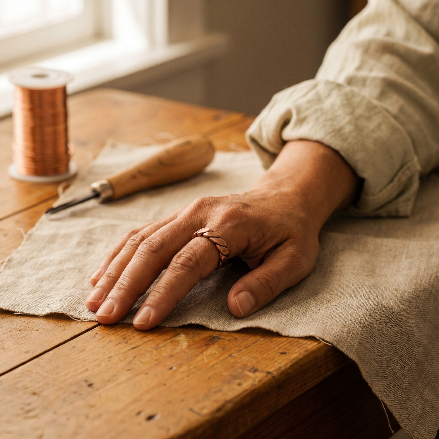 Della's Knap Copper Ring