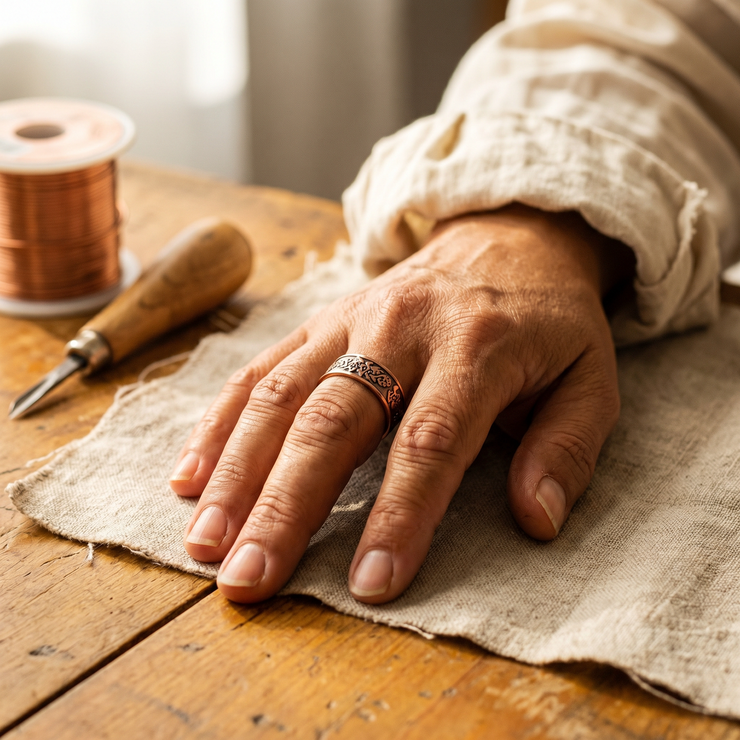Della's Clag Copper Ring
