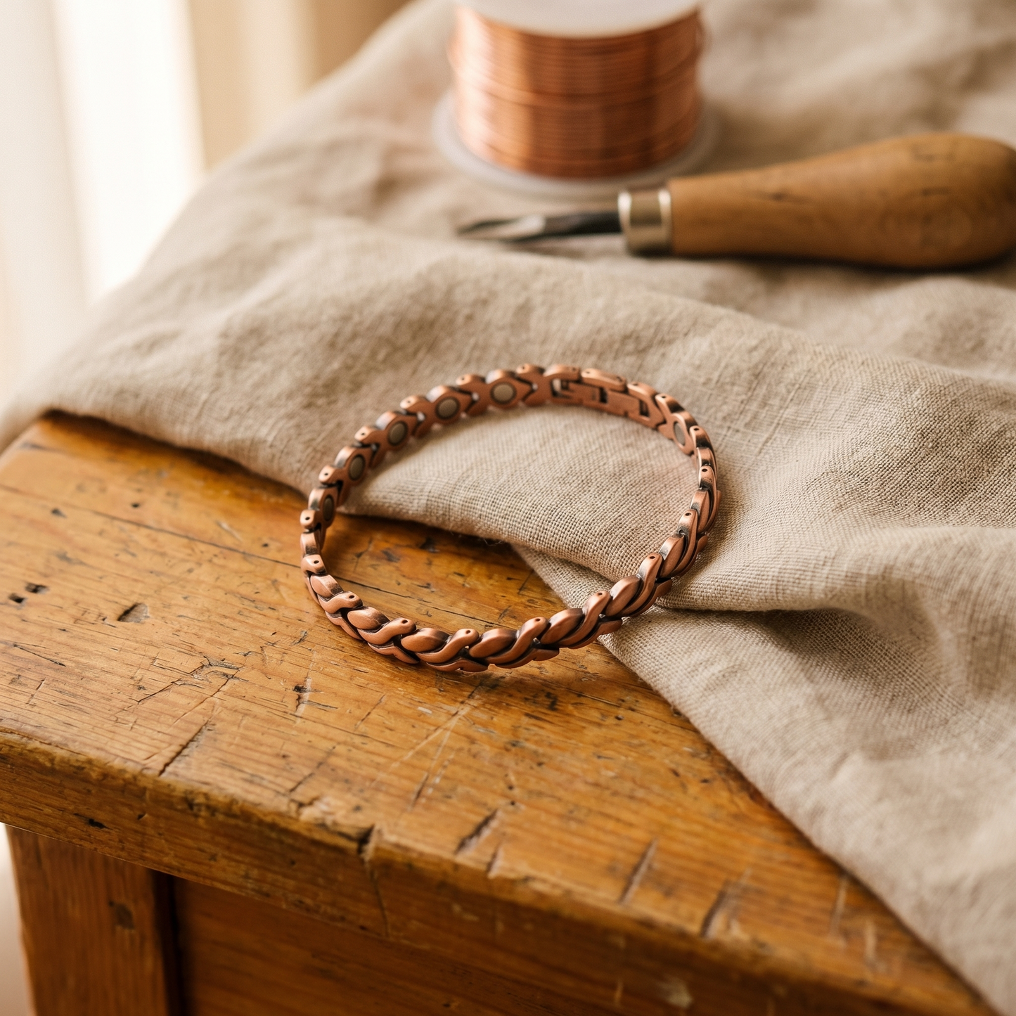 Della's Dune Copper Anklet