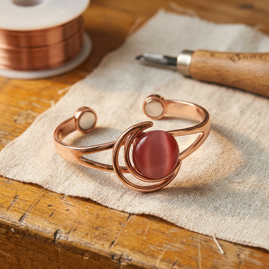 Della's Sphere Pink Copper Bracelet