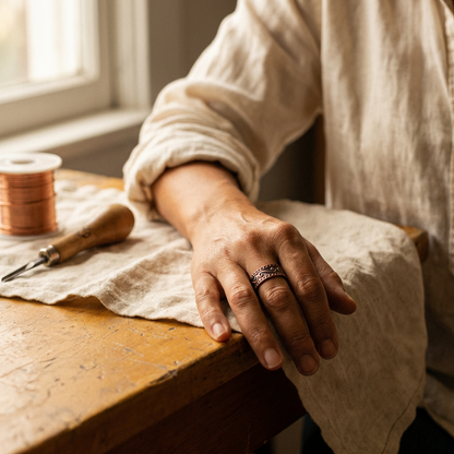 Della's Fern Copper Ring