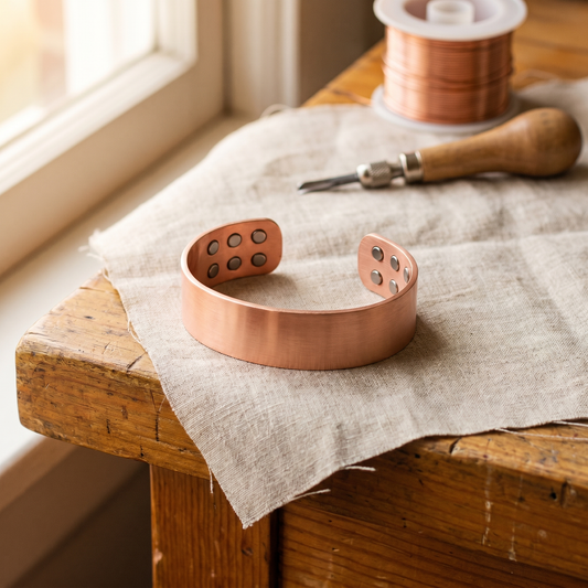 Della's Anvil Copper Bracelet