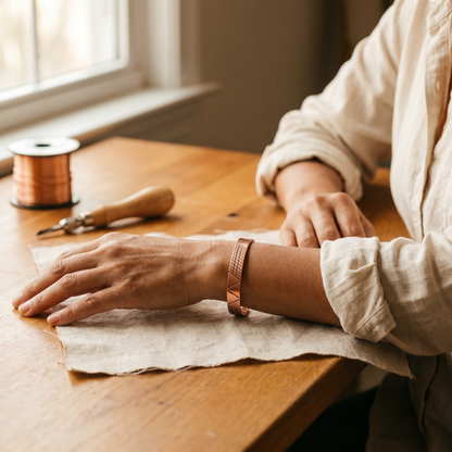 Della's Crest Copper Bracelet