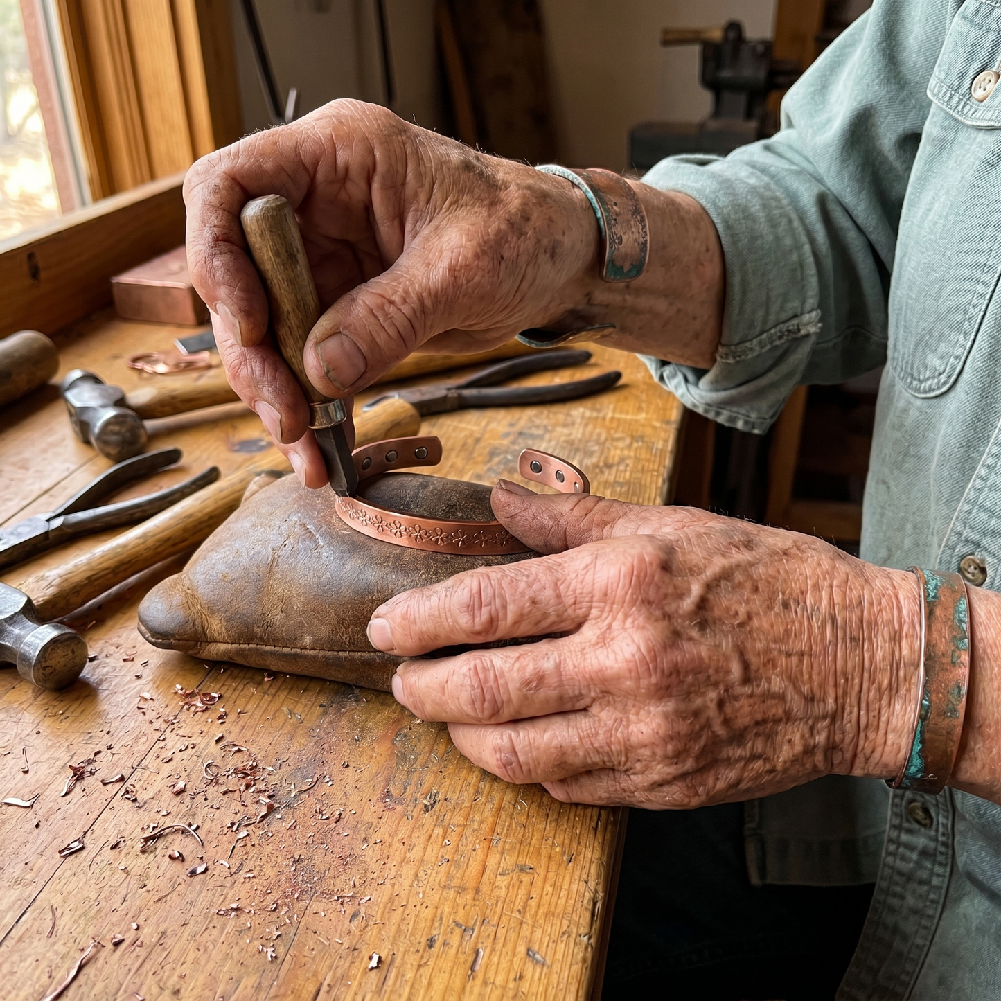 Della's Loch Copper Bracelet
