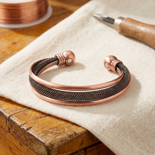 Della's Cairn Copper Bracelet