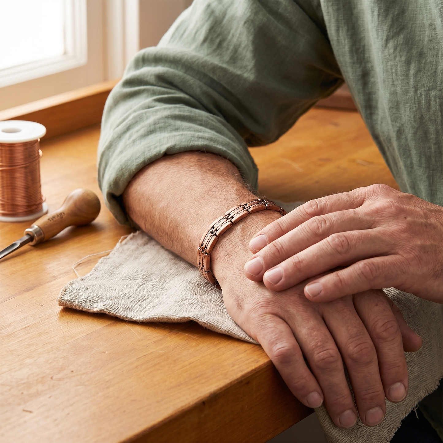 Della's Pike Men's Copper Bracelet