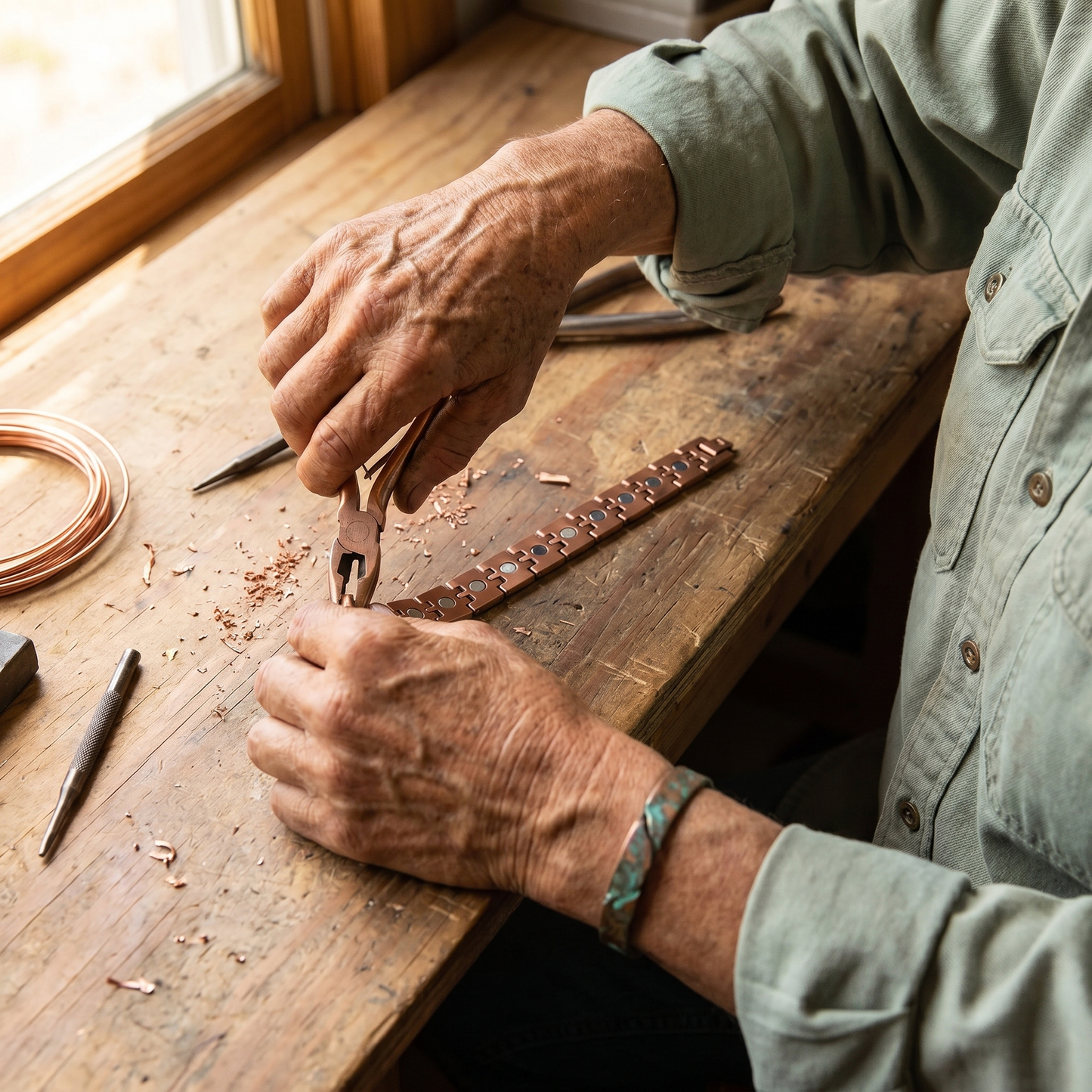 Della's Pike Men's Copper Bracelet