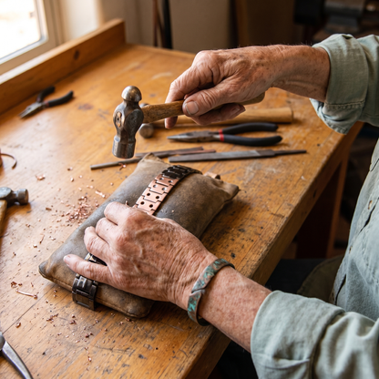 Della's Ochre Men's Copper Bracelet