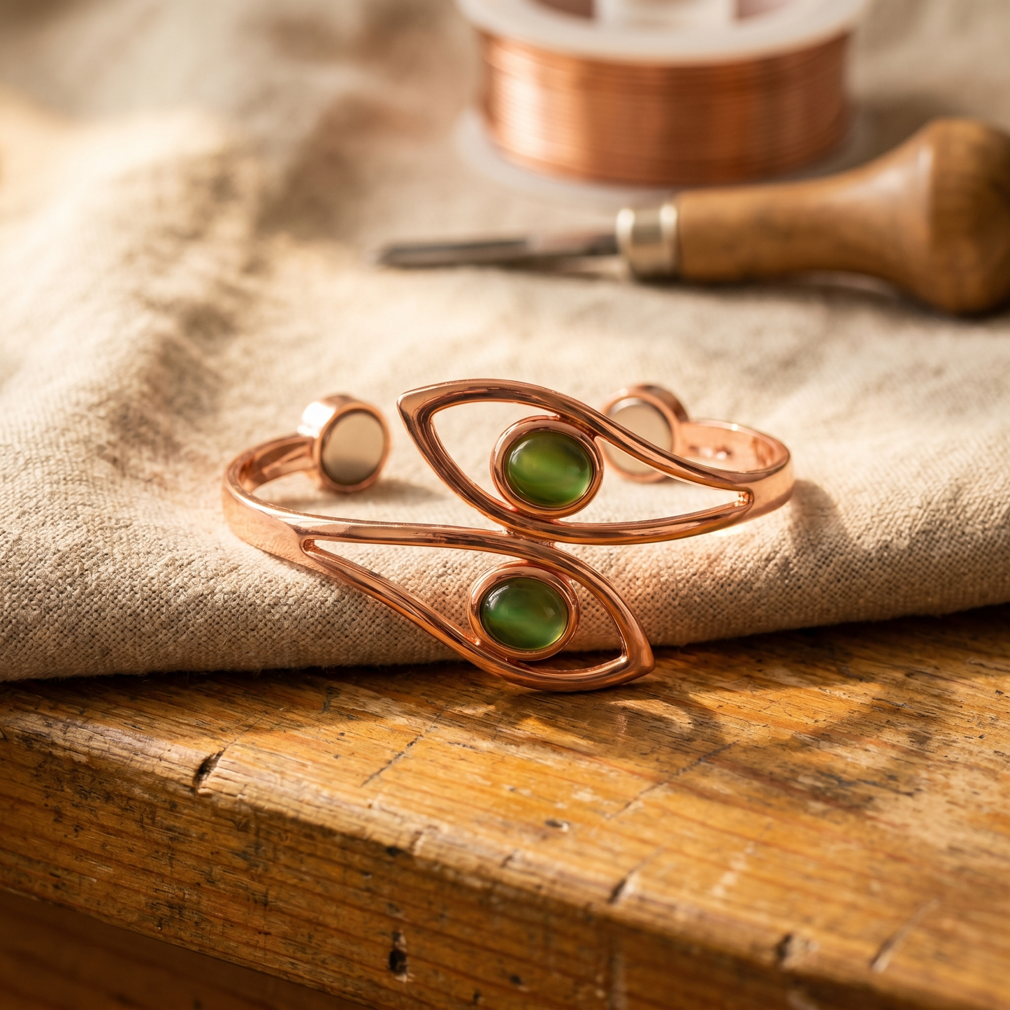 Della's Opal Copper Bracelet