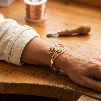 Della's Opal Copper Bracelet