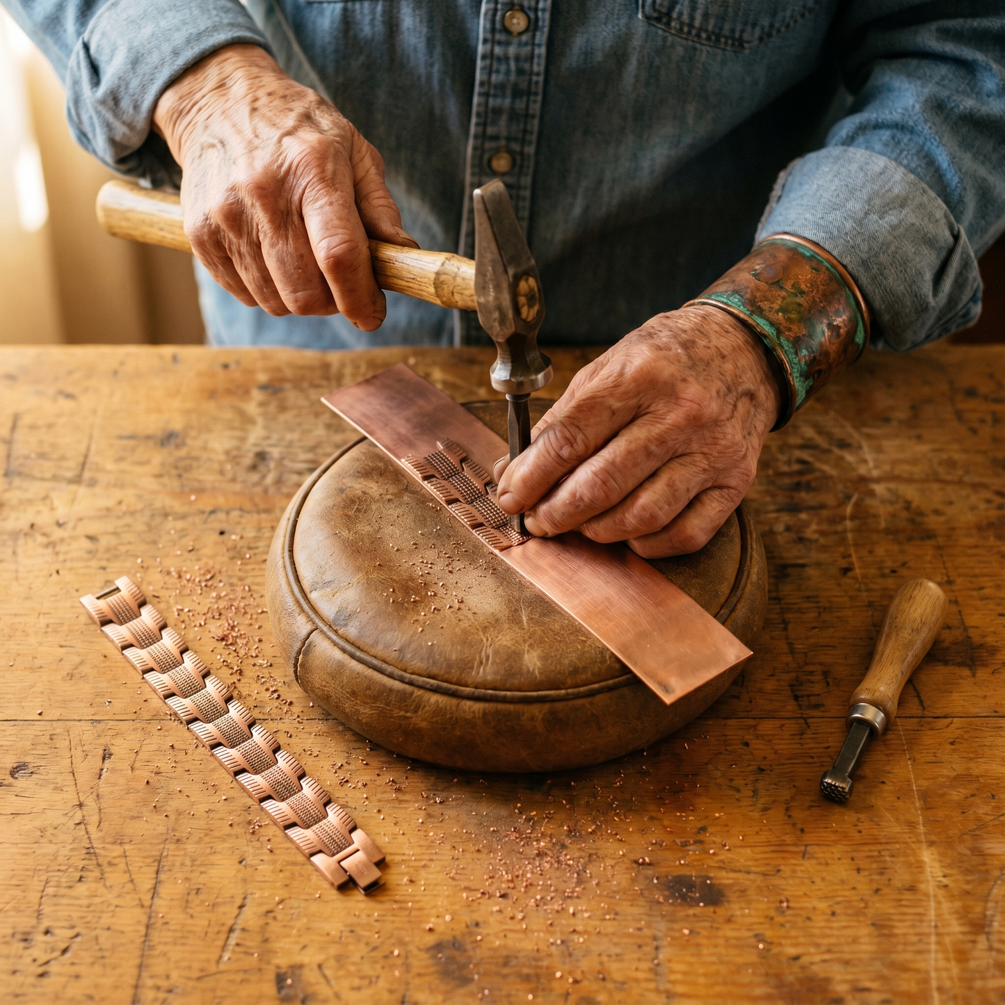 Della's Crag Copper Bracelet