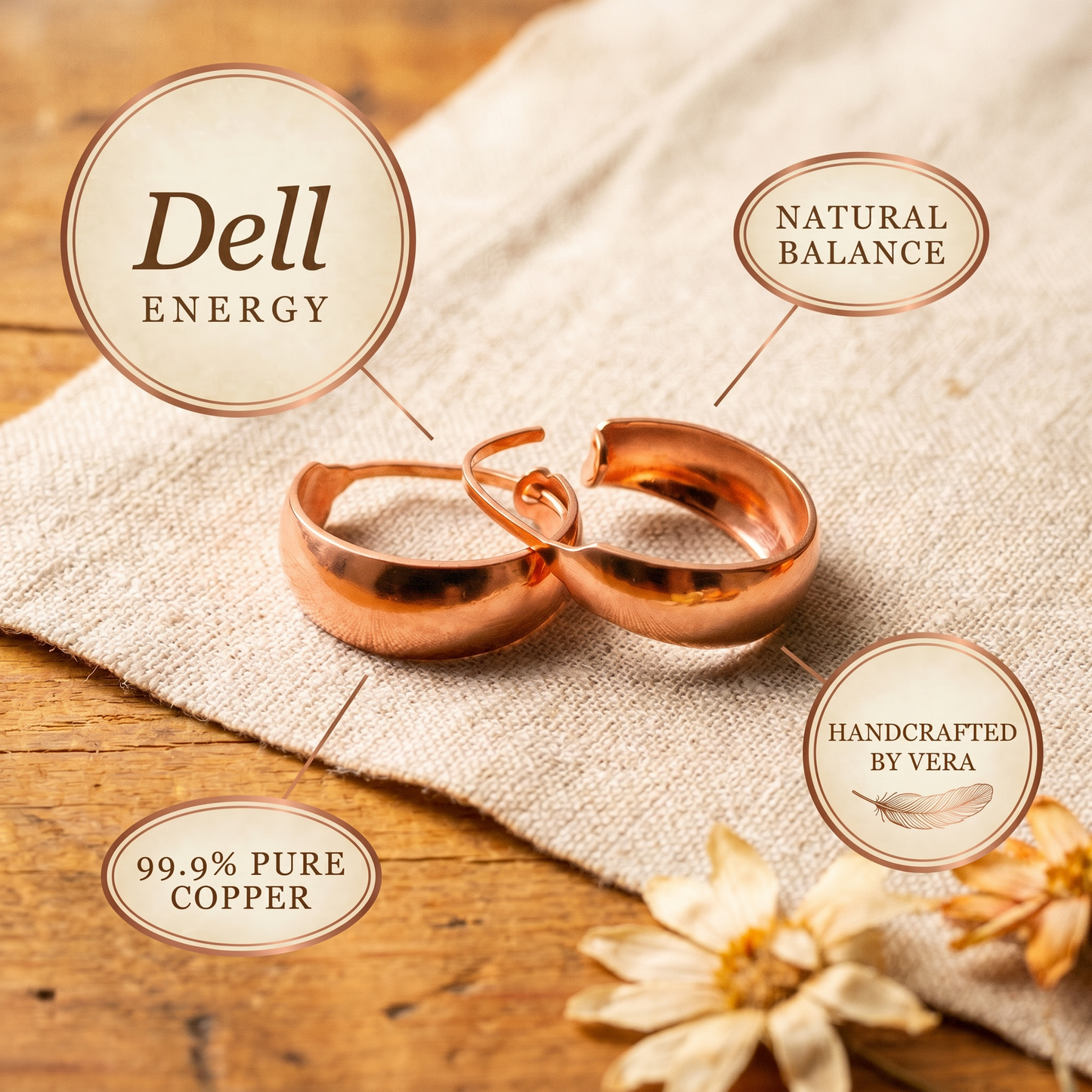 Della's Dell Copper Earrings