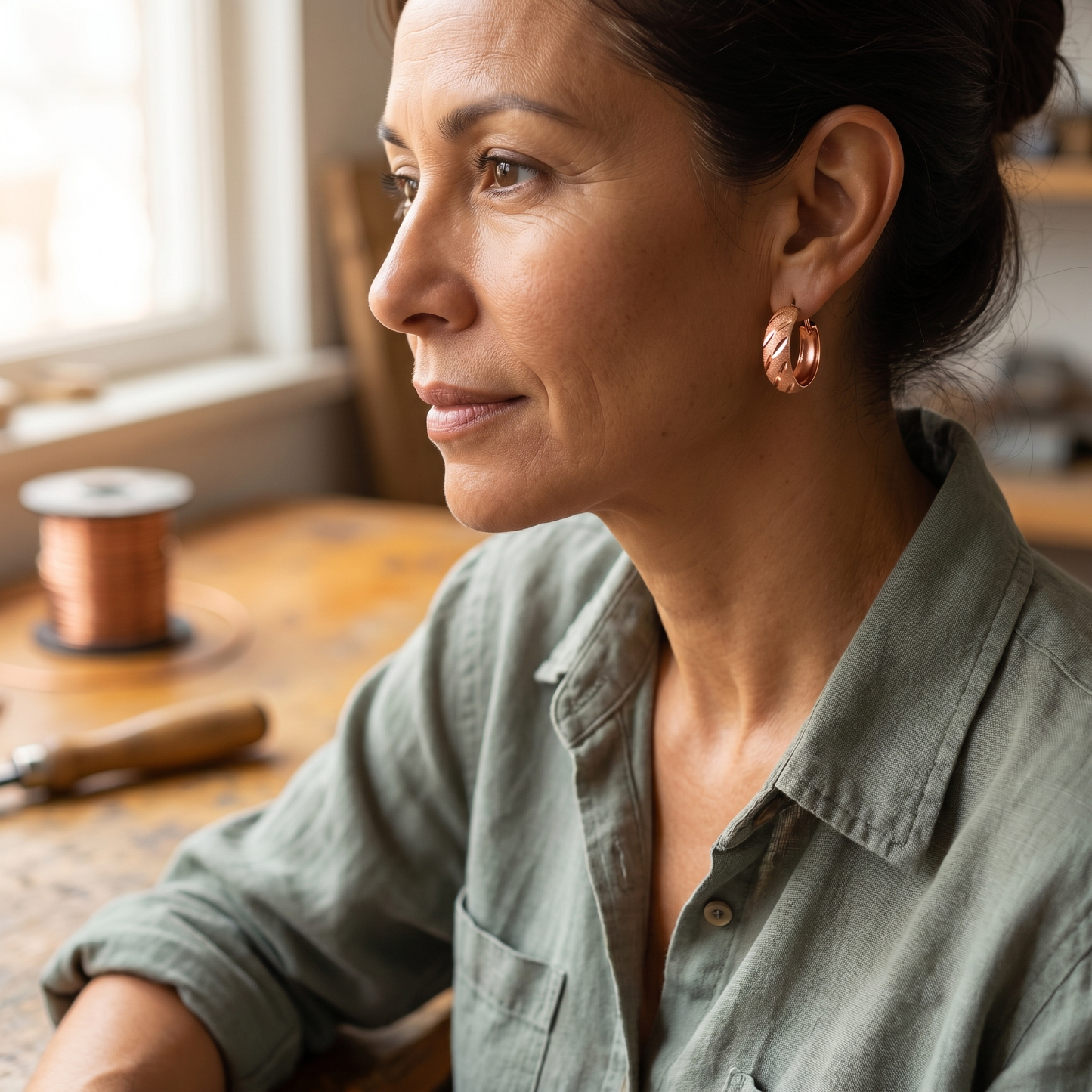 Della's Vale Copper Earrings