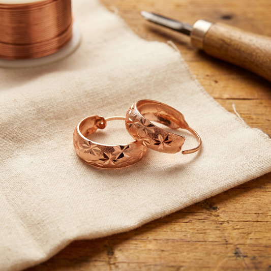 Della's Dew Copper Earrings