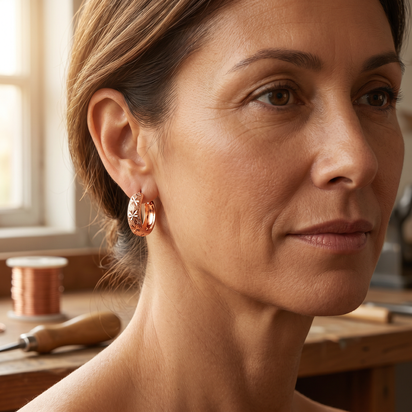 Della's Dew Copper Earrings