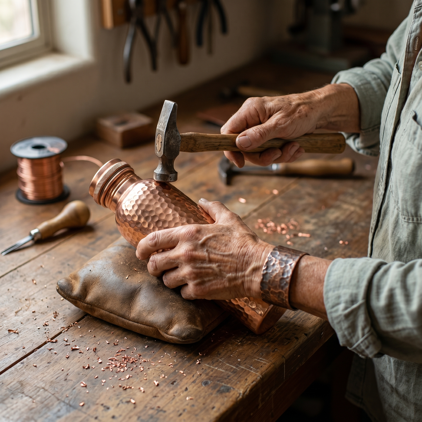 Della's Pure Copper Water Bottle