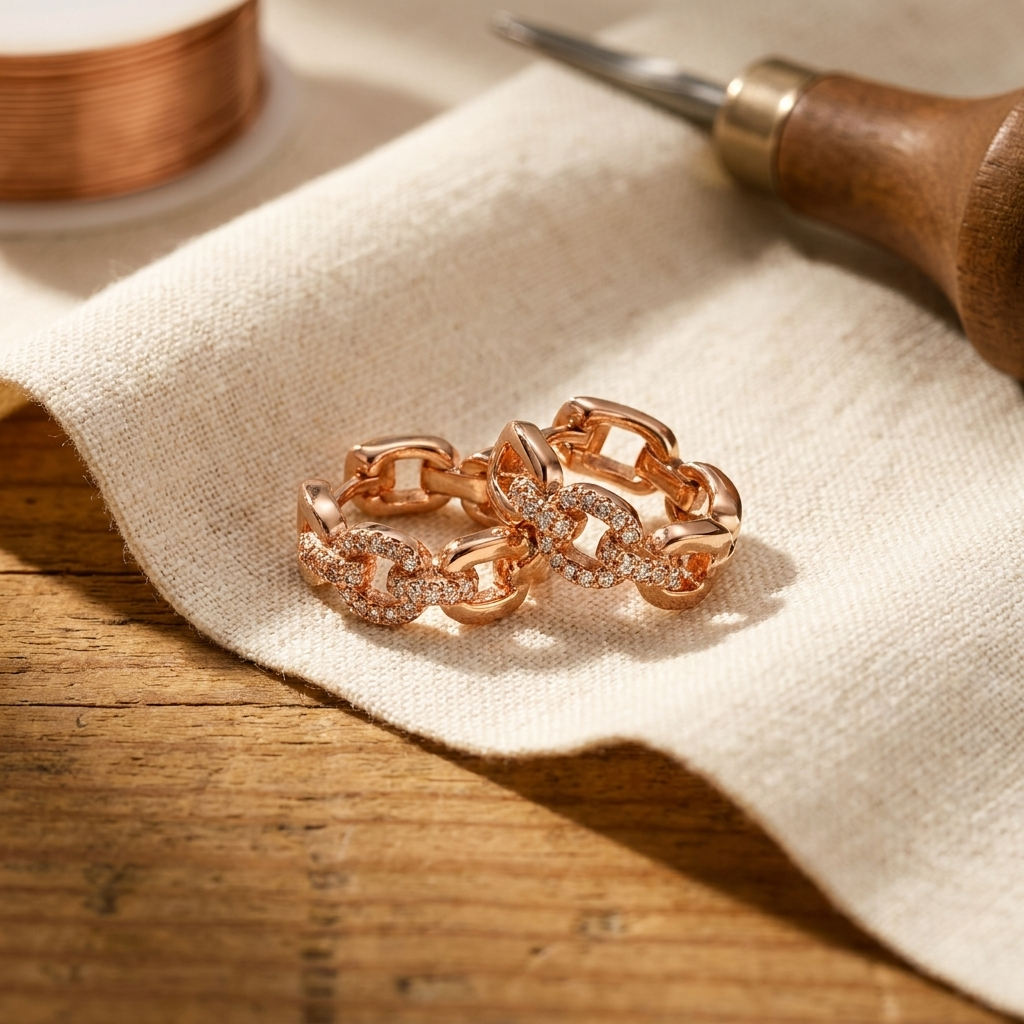 Della's Tor Copper Earrings